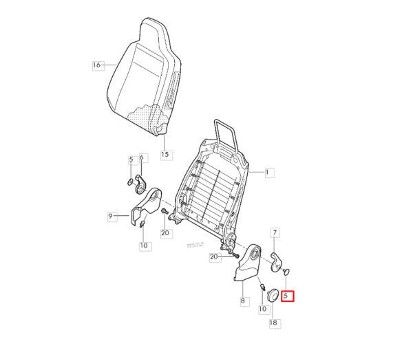 KIT 4 TAMPA FURO ALAVANCA  AJUSTE BANCO DIANTEIRO VW UP - Image 3
