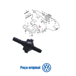 VALVULA RETENÇÃO VACUO PASSAT GOLF NEW BEETLE ORIGINAL VW