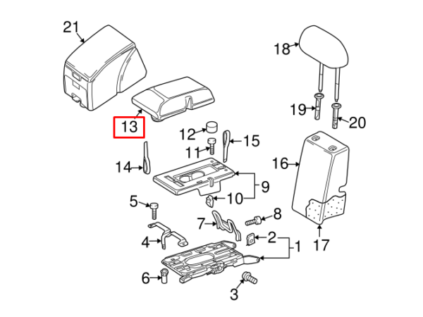 APOIA BRAÇO CENTRAL DO CONSOLE TIGUAN ORIGINAL VW 5M0886327 - Image 5